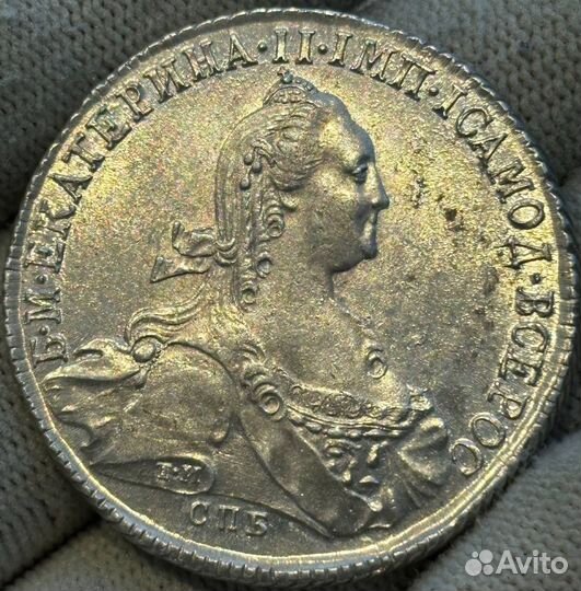 Рубль 1773 СПБ фл UNC