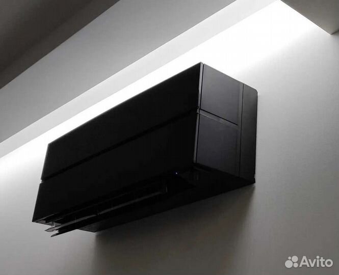 Установка кондиционера, закладка трасс, чистка