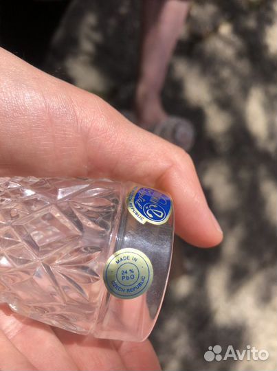 Хрустальный графин с рюмками bohemia чехия