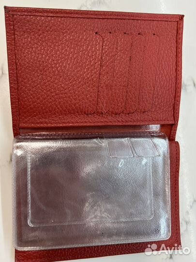 Бумажник водителя женский кожаный
