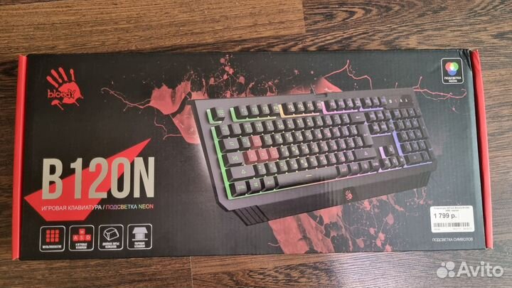 Игровая клавиатура bloody 120N