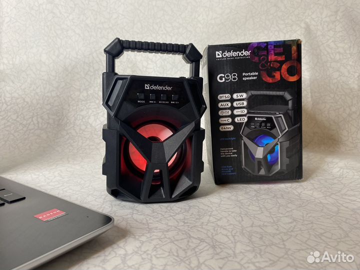 Колонка портативная bluetooth, Defender G98