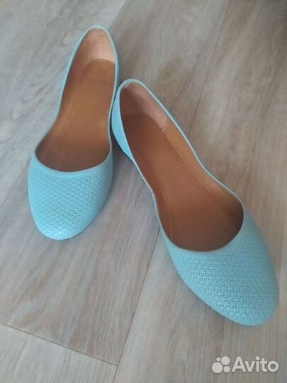 Балетки натуральная кожа 39 размер