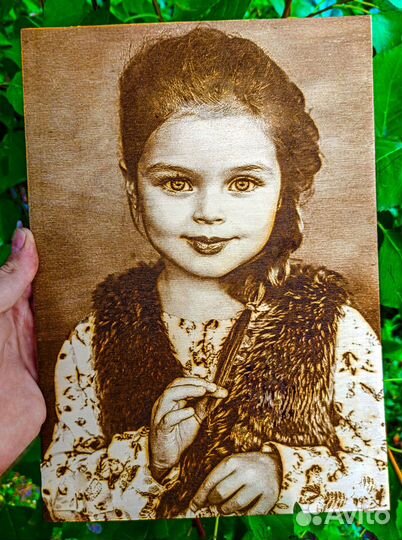 Выжигание портретов на дереве