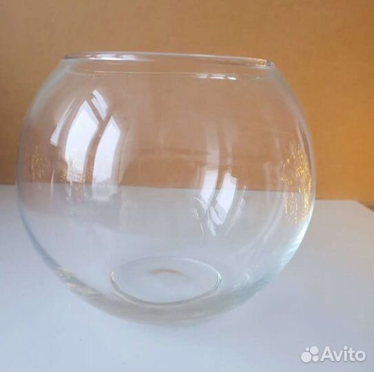 Ваза стеклянная круглая сфера аквариум