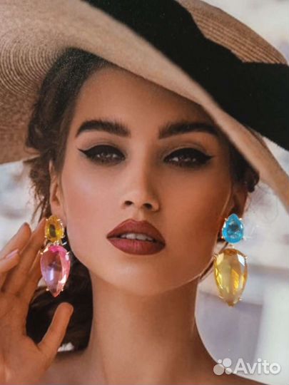 Серьги бижутерия Италия