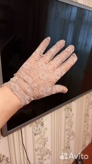 Перчатки гипюр ажурные