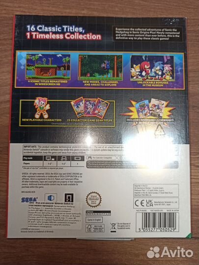 Игра для Nintendo Switch Sega Sonic Origins Plus
