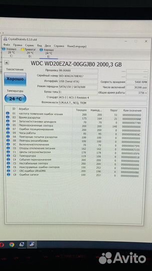 Жесткий диск (HDD) WD Blue 2 Tb