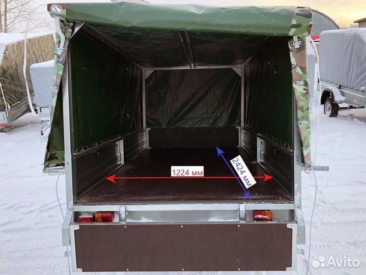 Прицеп легковой сст 2,5х1,3 с тентом