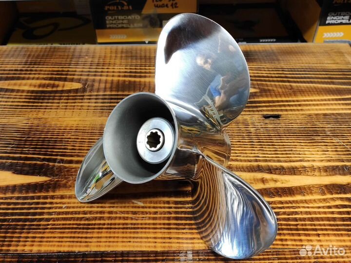 Гребной винт Yamaha 9.9-15; 3х9-1/4х12-J, сталь