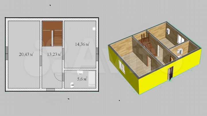 Дом 106,6 м² на участке 3,9 сот.