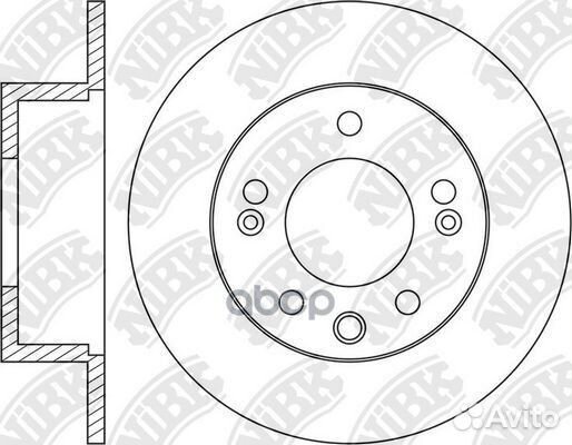 Диски торм.hyundai elantra 2006 RN1614 NiBK