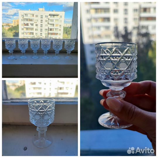Хрустальные фужеры / рюмки / вазы