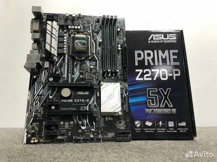 Asus prime Z270-P/i3-6100/4/8/12/16 оперативы+SSD