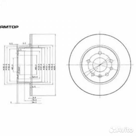 Delphi BG3274 Диск тормозной delphi BG3274