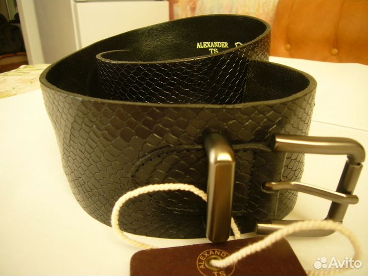 Ремень женский ширина 6 см натуральная кожа