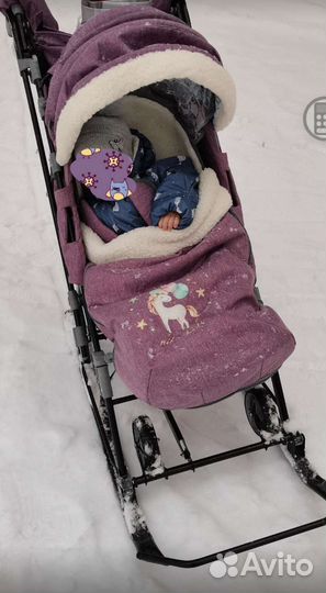 Детские санки коляска ника 7-8