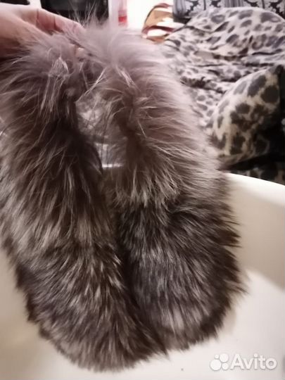 Опушка на Воротник, капюшон, натуральный мех