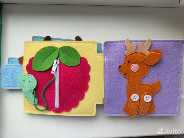 Развивающая книжка из фетра