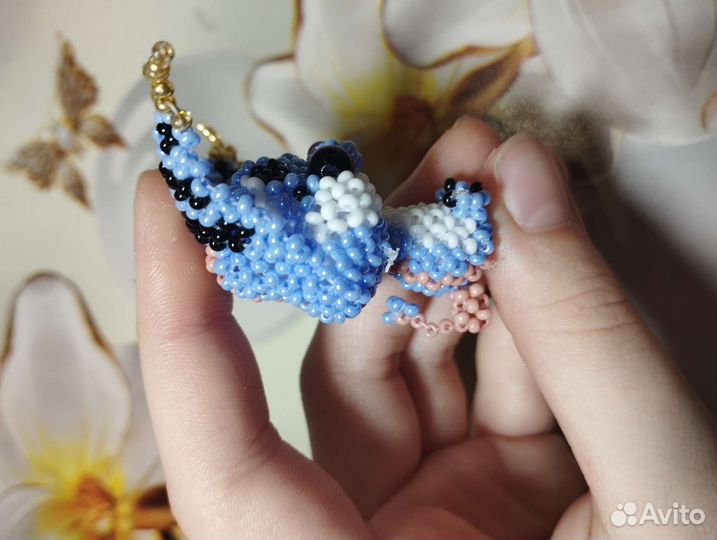 Амигуруми из бисера Ушастин