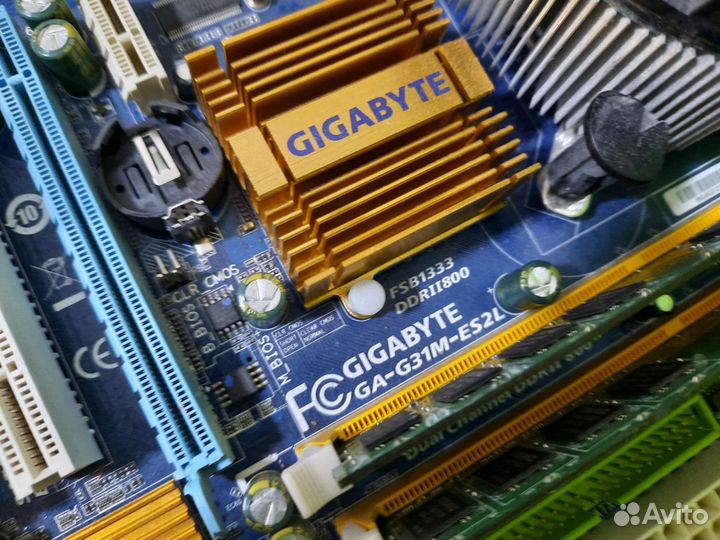 Комплект мат плата+ проц 4 ядра+ 4gb + кулер