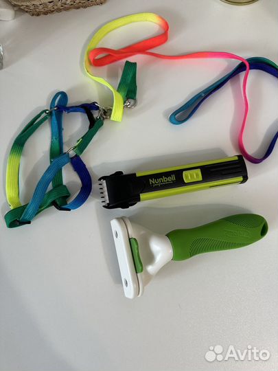 Набор: Триммер, вычёсыватель, шлейка для животных