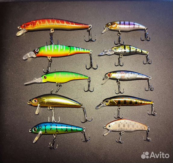 Комплект воблеров минноу лайт