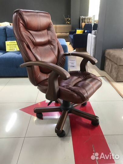 Кресло директора натуральная кожа