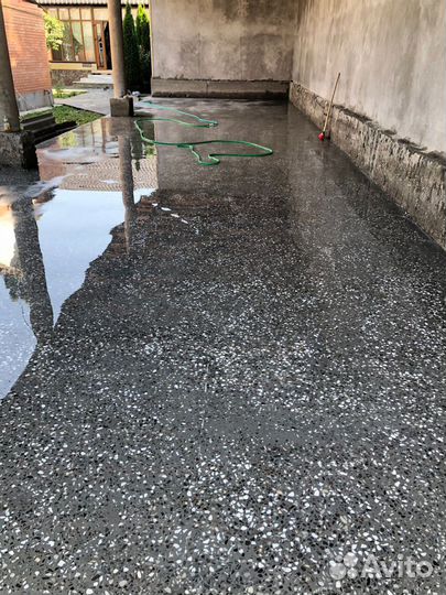 Шлифовка бетона камня мазайка