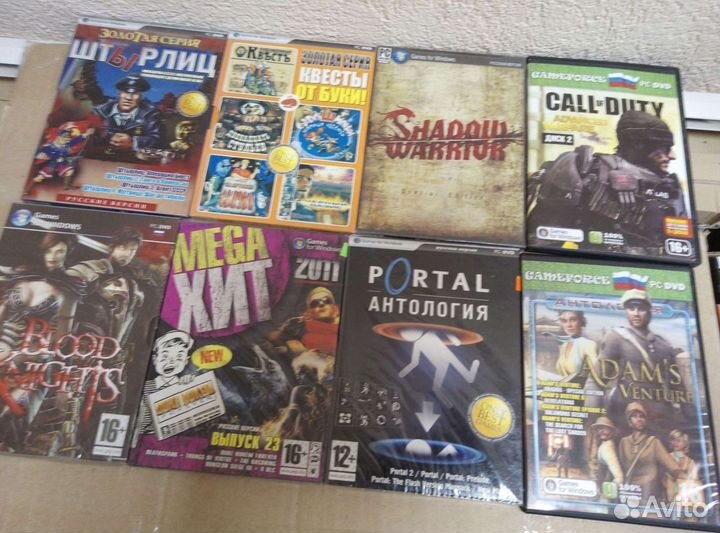 Коллекция компьютерных игр на дисках
