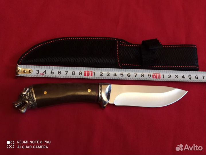 Нож, сталь 95Х18, HRC 58, клинок цельный