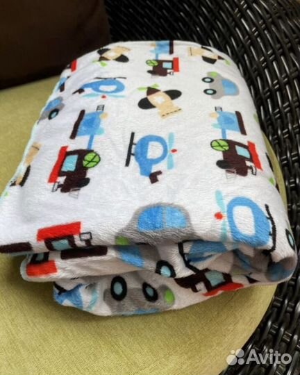 Плед детский плюшевый