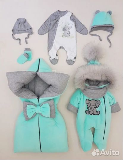 Конверт на выписку для мальчика зима