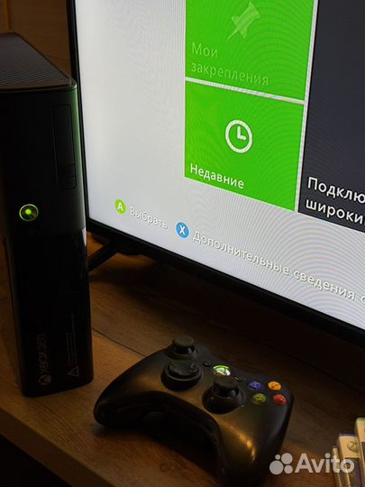 Xbox 360 500гб + kinect + игры