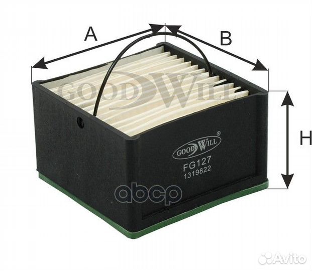 Фильтр топливный astra,MAN, steyr, volvo FG127