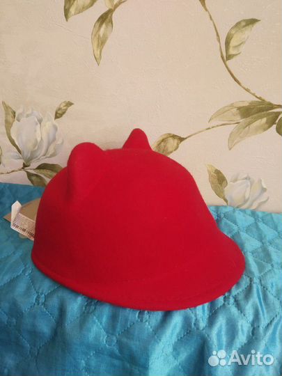 Новая шляпа с ушками 56 см