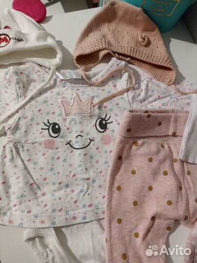 Пакет вещей на девочку 0-3 месяца