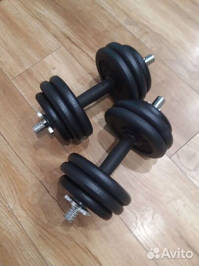 Гантели разборные 28,4кг. Новые