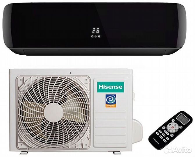 Кондиционер Hisense black crystal DC Inverter