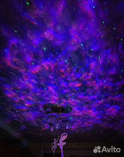 Блютуз колонка ночник проектор Звёздного неба 8вт