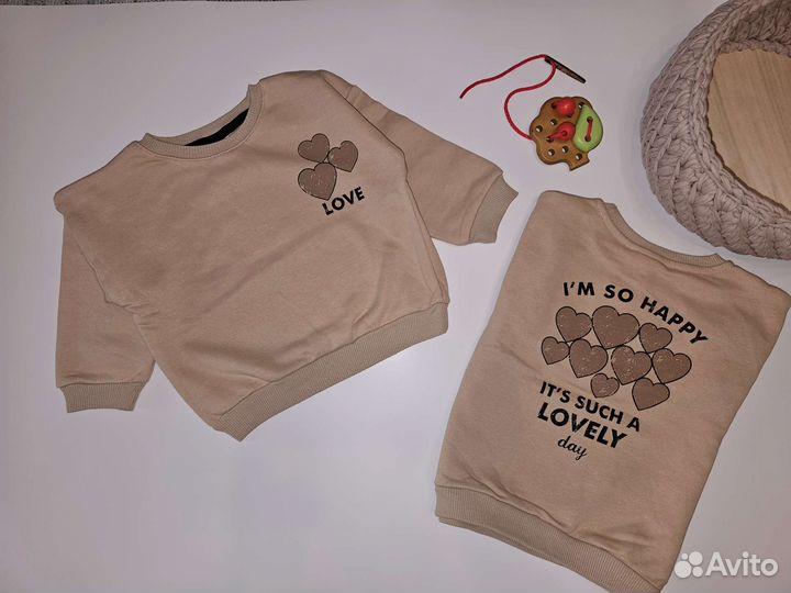 Свитшот zara для девочки 92 104