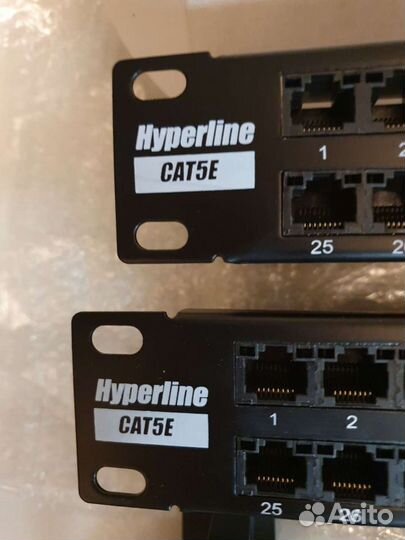 Патч панель Hyperline 5e, 48 портов, 2 штуки