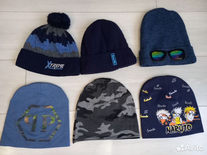 Шапки краги перчатки шарф на мальчика и на девочку