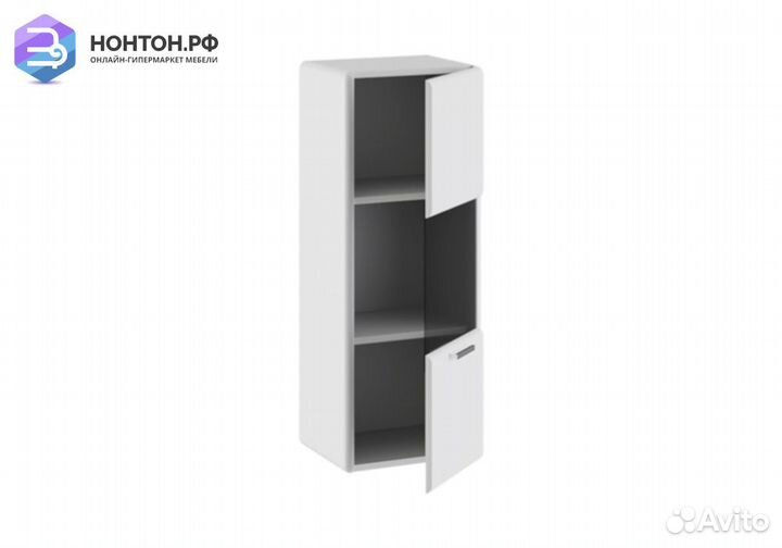 Шкаф настенный Наоми белый глянец