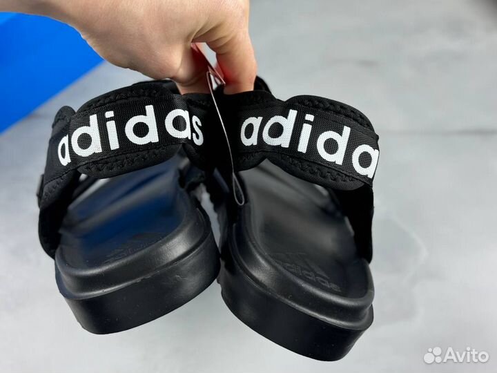 Мужские сандалии Adidas летние чёрные