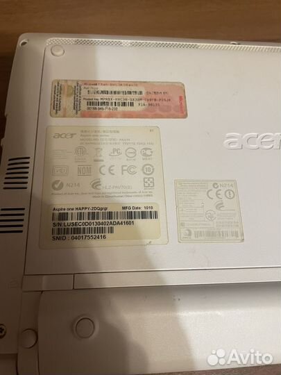 Нетбук acer aspire one на запчасти