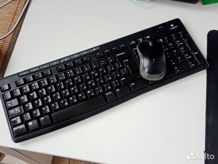 Logitech комбо клавиатура + мышка