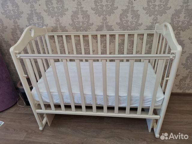 Детская кроватка Антел Каролина + матрас Plitex