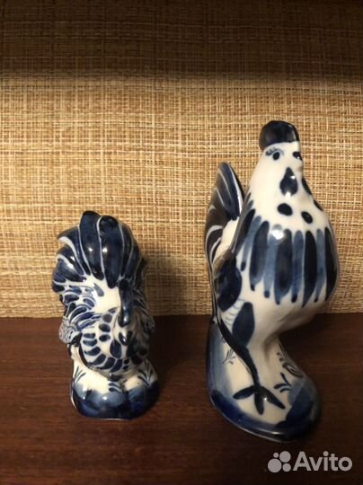 Гжель петух и курочка